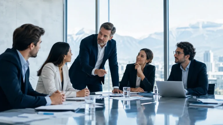Equipo – reunión corporativa